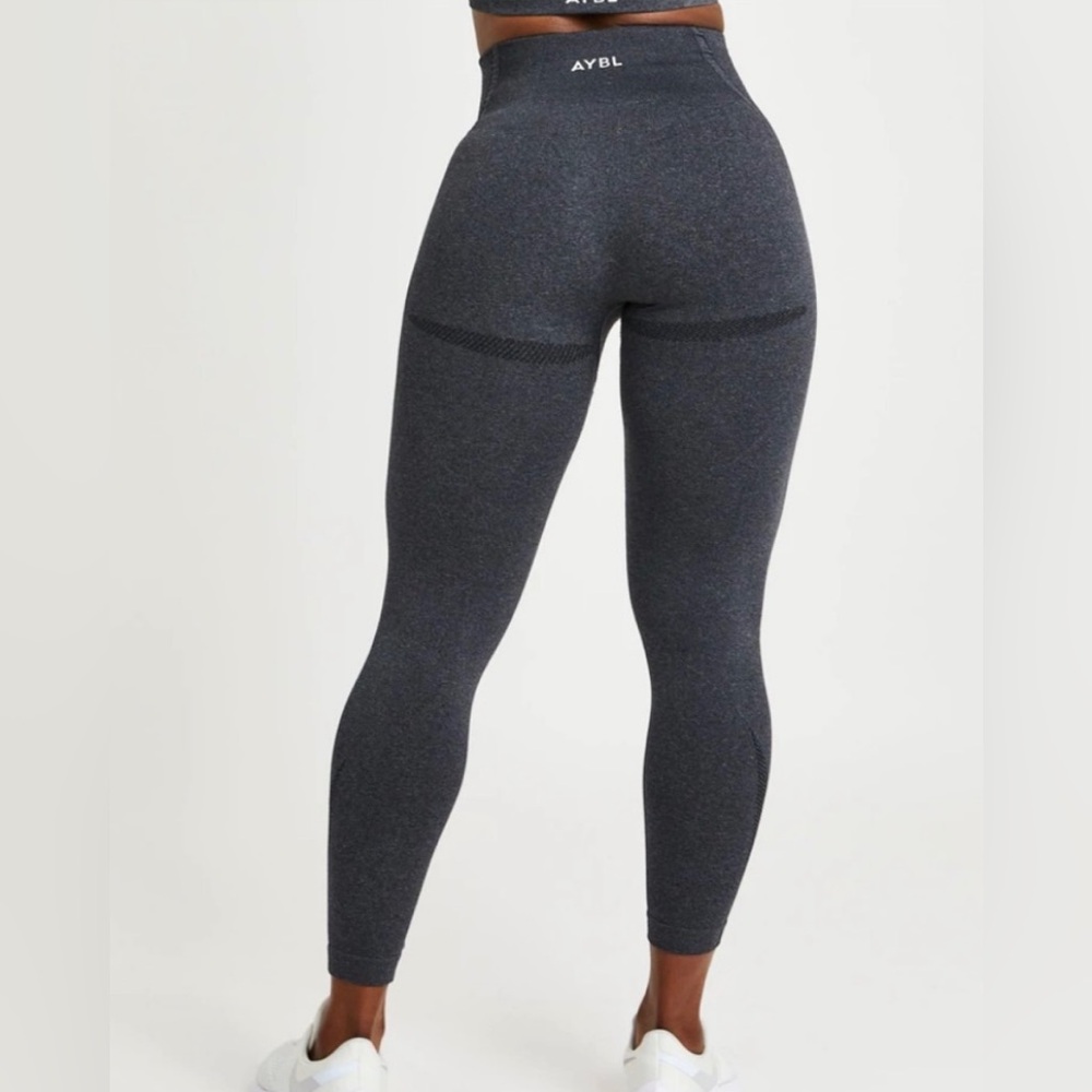 AYBL Balance V2 Seamless Legging Grey Marl High Waist Squat Proof Butt Lift Pant